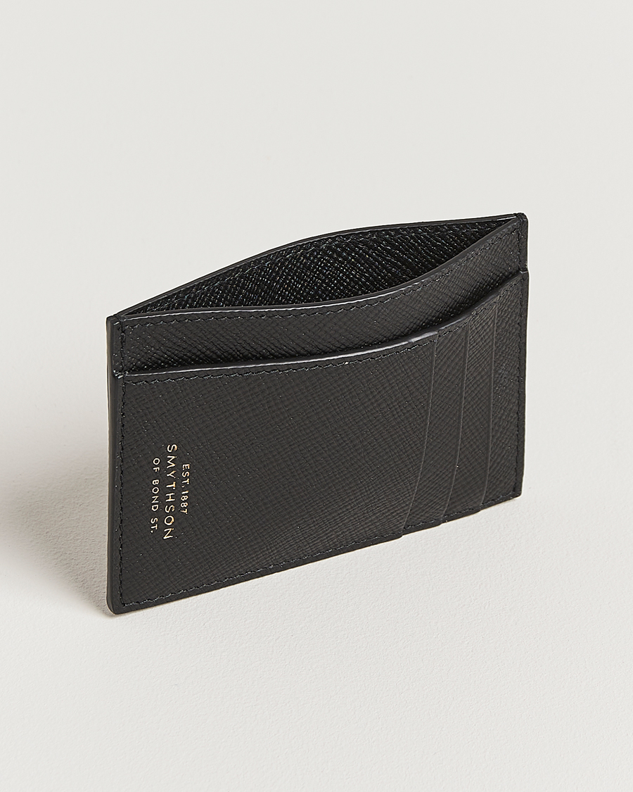 Uomini | Portafogli | Smythson | Panama 773 Cardholder Black