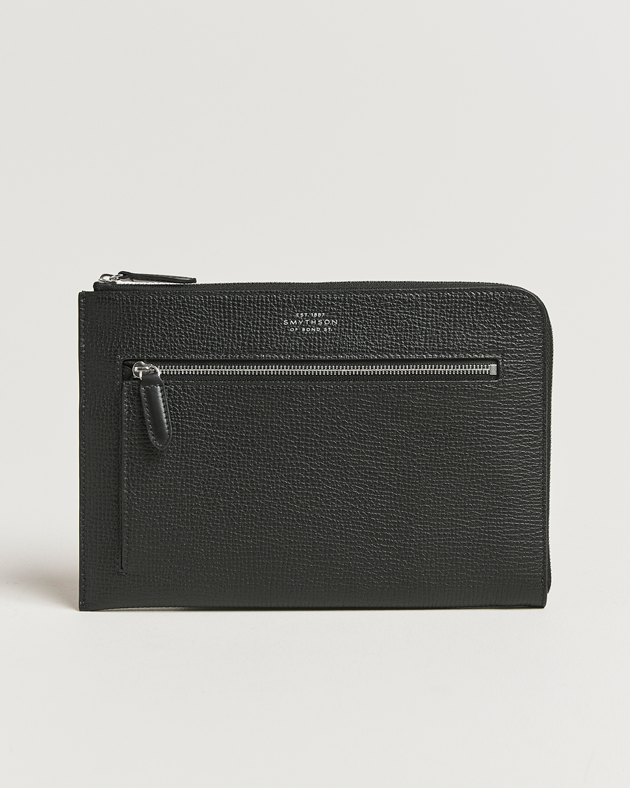 Uomini | Borse | Smythson | Ludlow Flat Organiser Pouch Black