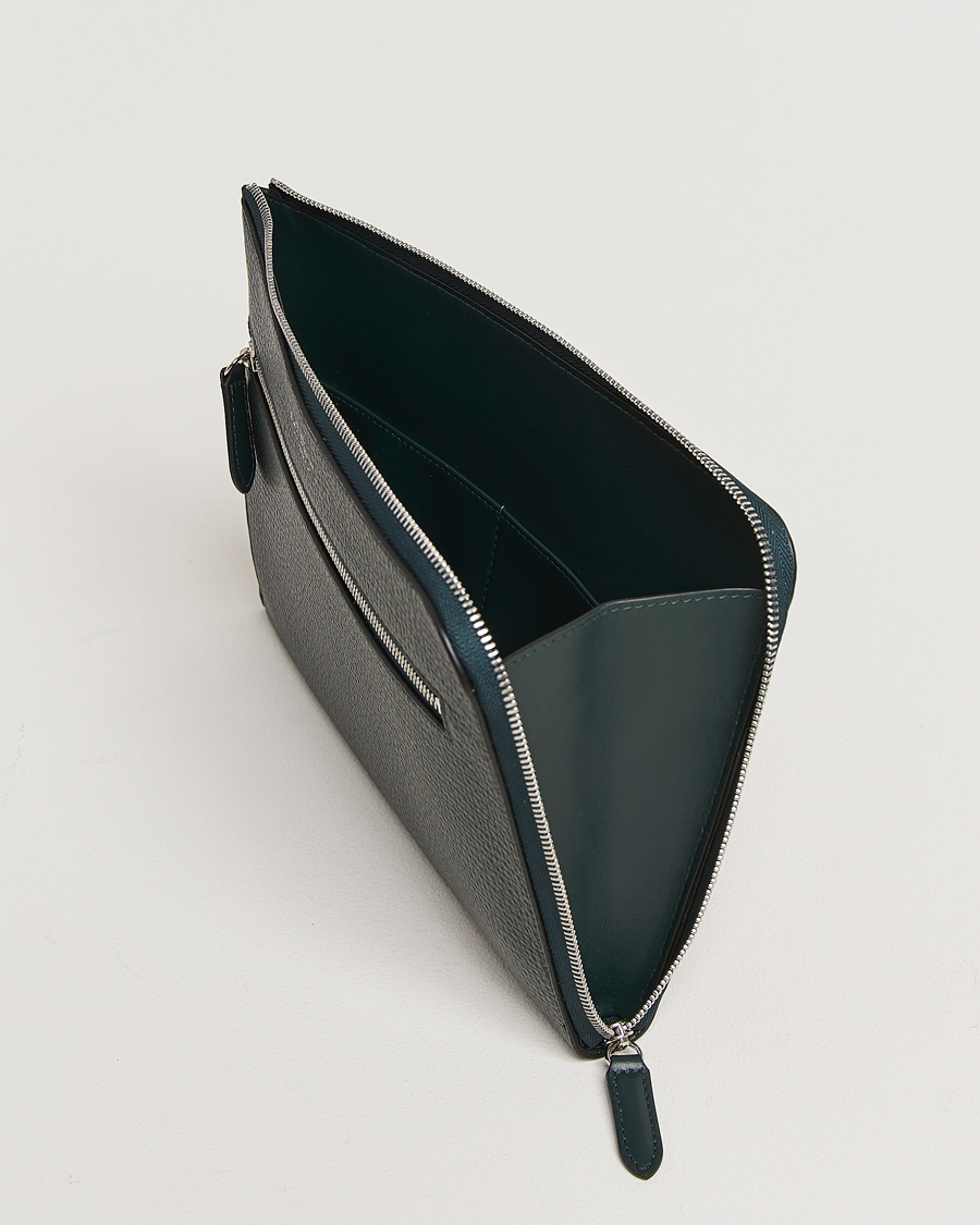 Uomini | Smythson Ludlow Flat Organiser Pouch Bottle Green | Smythson | Ludlow Flat Organiser Pouch Bottle Green