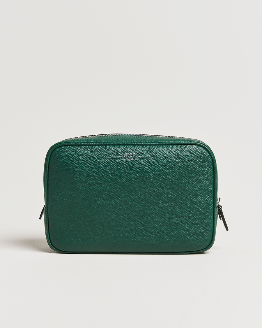 Uomini | Smythson Panama Organiser Tech Pouch Forest Green | Smythson | Panama Organiser Tech Pouch Forest Green