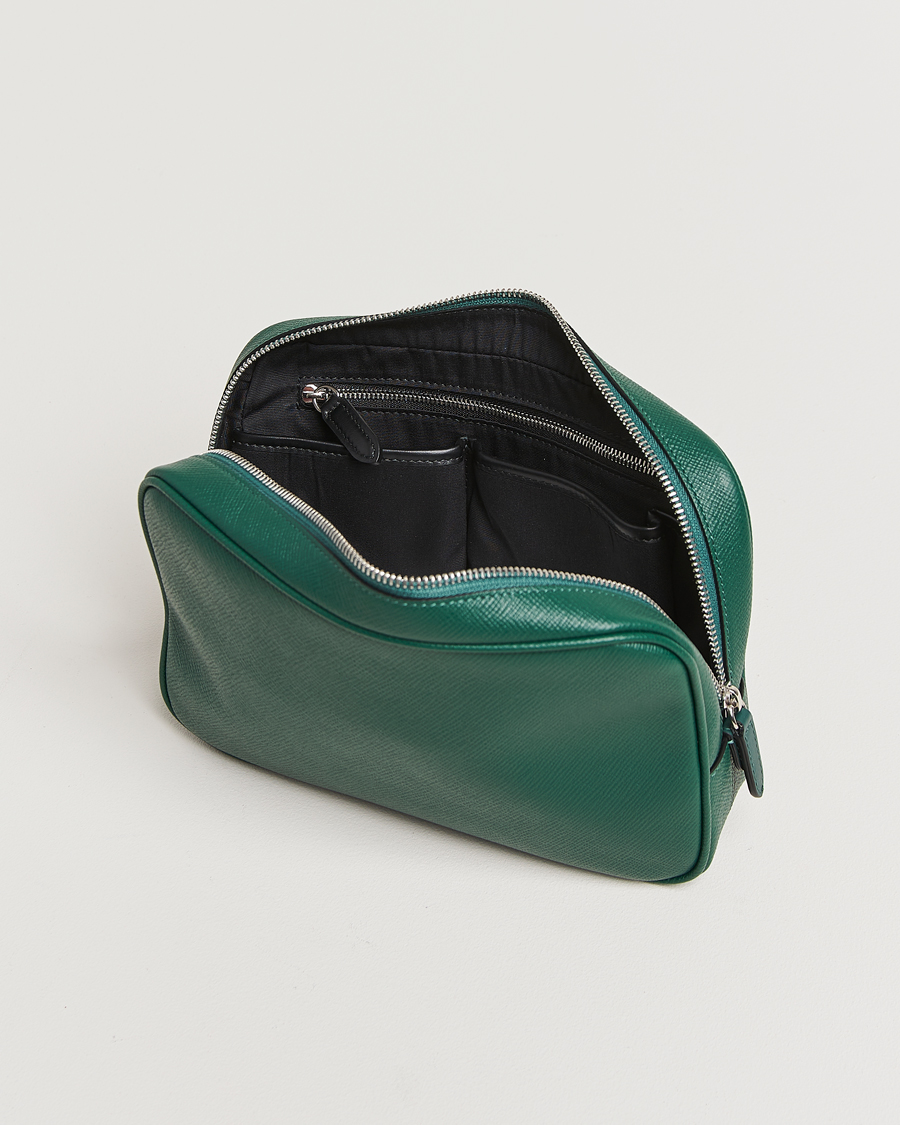 Uomini | Smythson Panama Organiser Tech Pouch Forest Green | Smythson | Panama Organiser Tech Pouch Forest Green