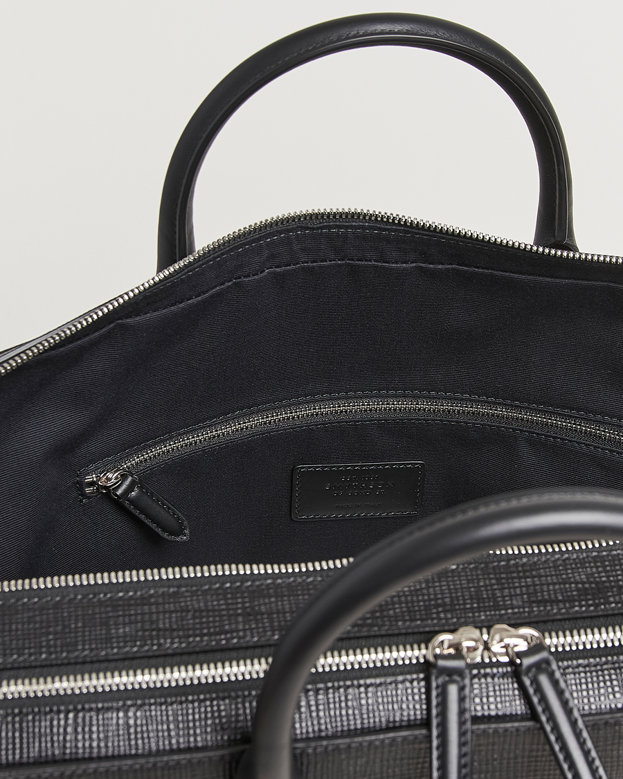 Uomini | Borse | Smythson | Panama Large Lightweight Briefcase Black