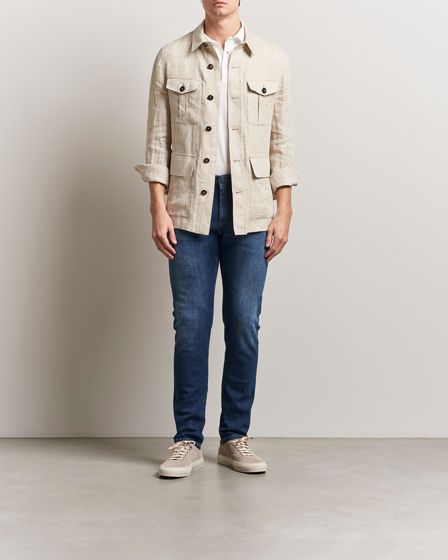 Uomini | Jeans | PT01 | Slim Fit Stretch Jeans Dark Blue Wash