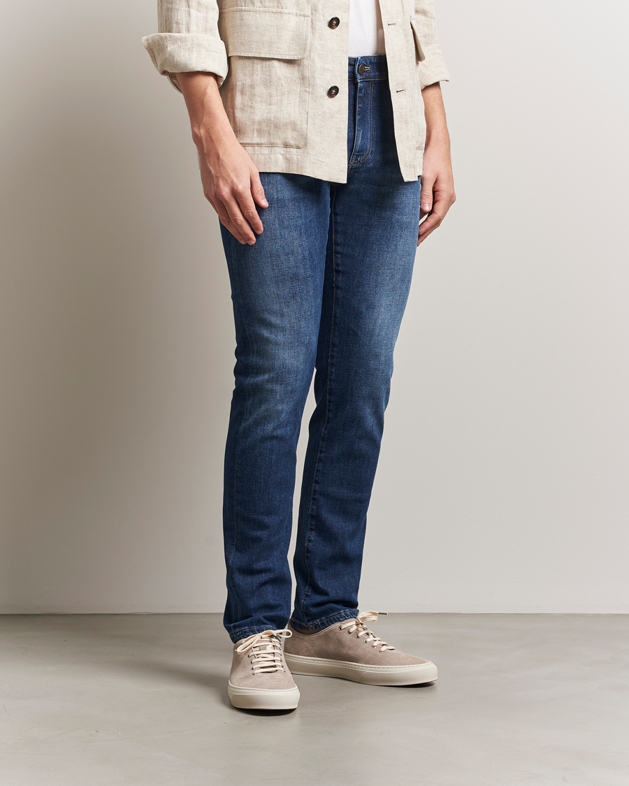 Uomini | Jeans | PT01 | Slim Fit Stretch Jeans Dark Blue Wash