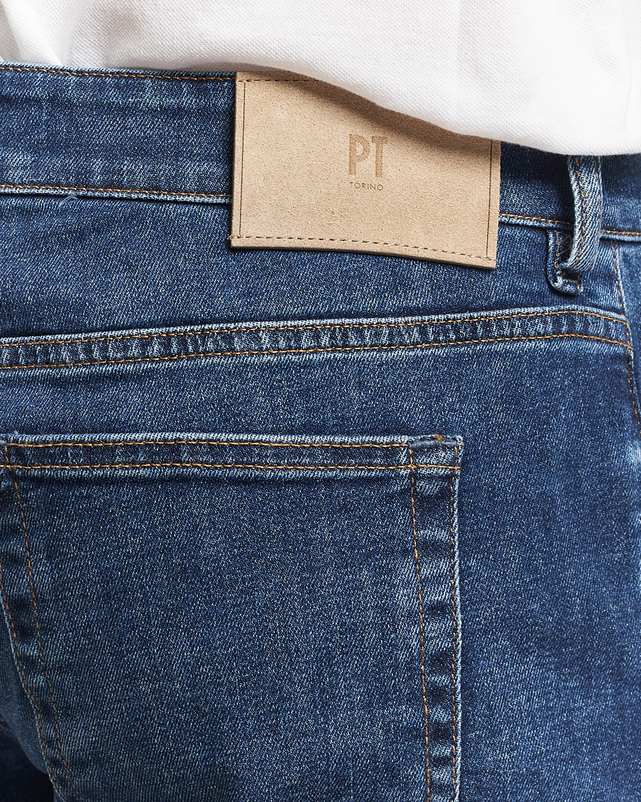 Uomini | Jeans | PT01 | Slim Fit Stretch Jeans Dark Blue Wash