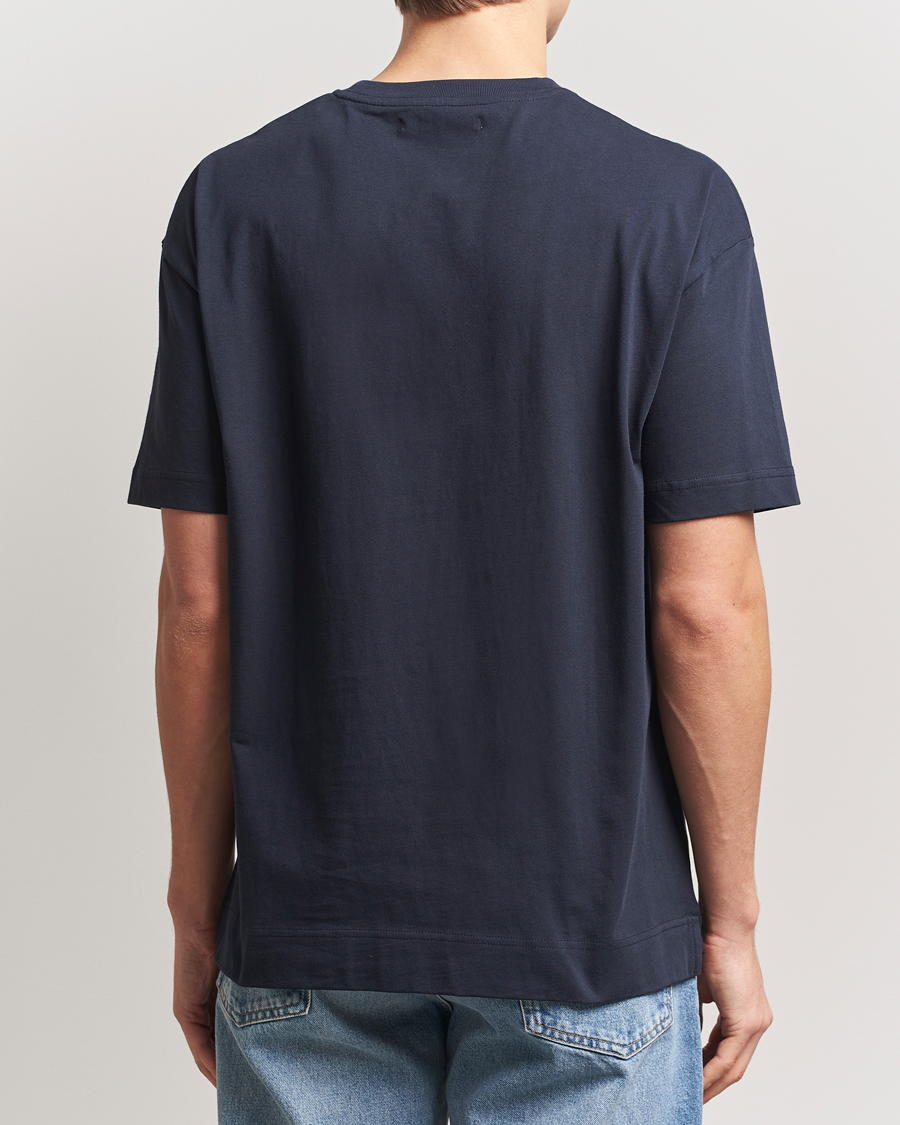 Uomini | T-shirt | Samsøe Samsøe | Joel Organic Cotton T-Shirt Salute Navy