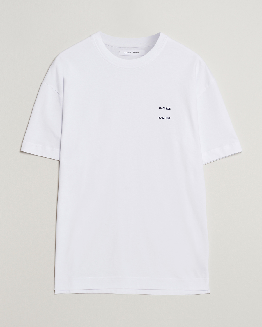 Uomini | T-shirt | Samsøe Samsøe | Joel Organic Cotton T-Shirt White