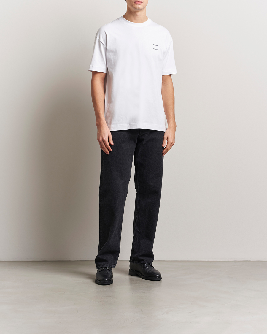 Uomini | T-shirt | Samsøe Samsøe | Joel Organic Cotton T-Shirt White