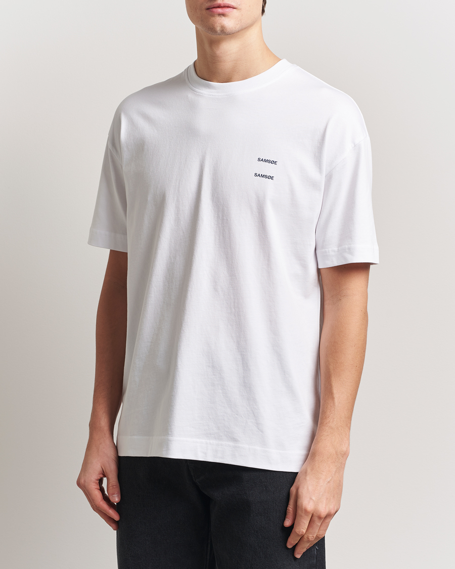 Uomini | T-shirt | Samsøe Samsøe | Joel Organic Cotton T-Shirt White