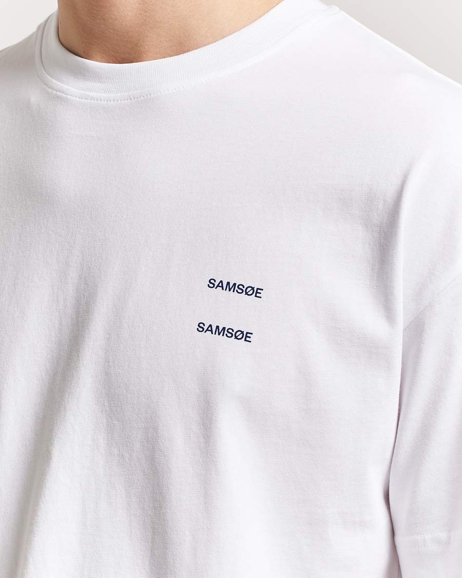Uomini | T-shirt | Samsøe Samsøe | Joel Organic Cotton T-Shirt White
