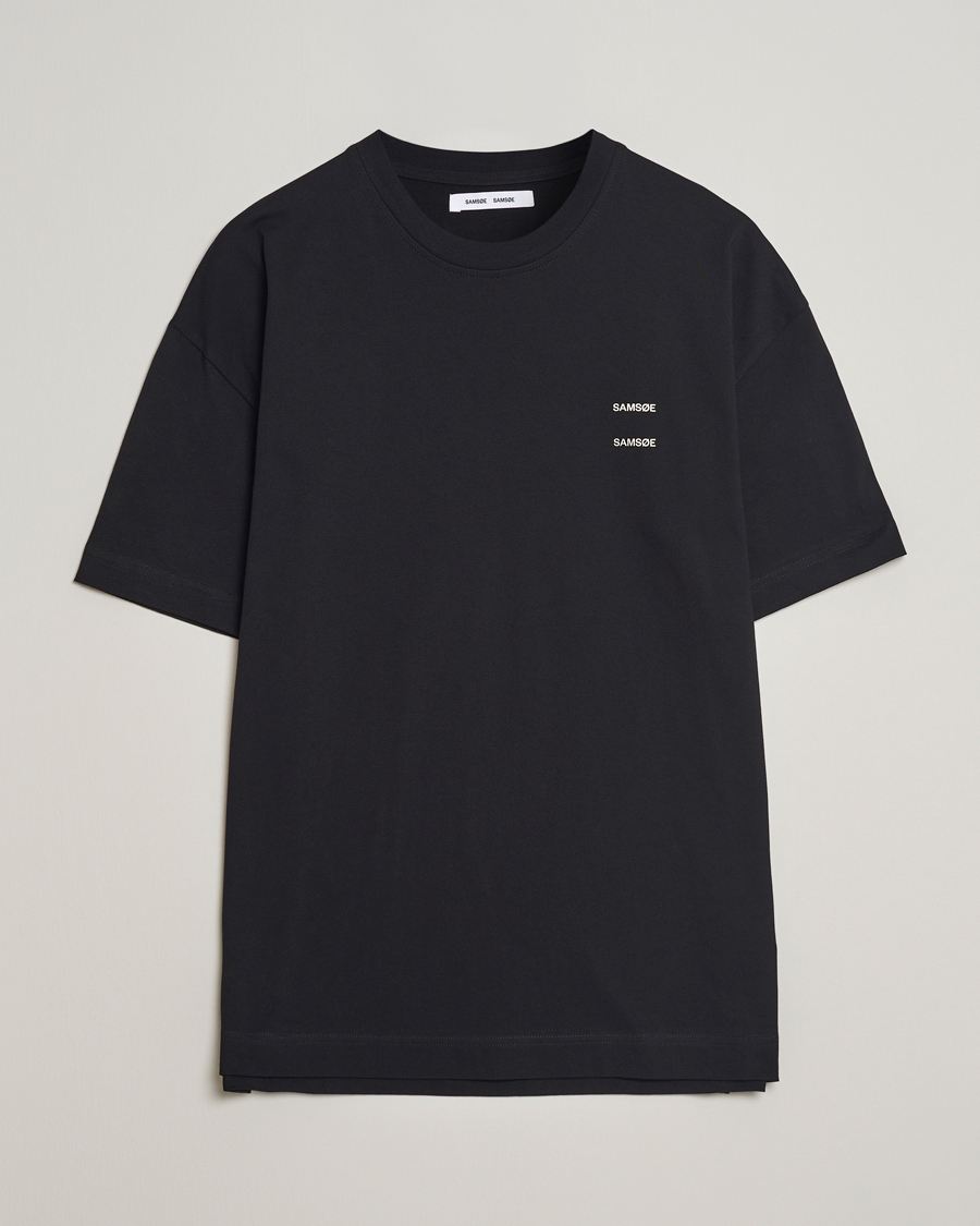 Uomini | T-shirt | Samsøe Samsøe | Joel Organic Cotton T-Shirt Black