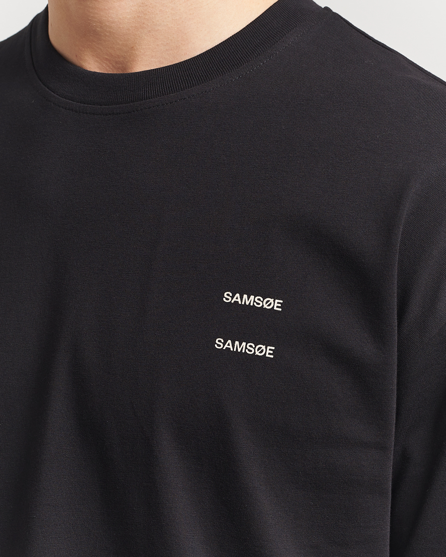 Uomini | T-shirt | Samsøe Samsøe | Joel Organic Cotton T-Shirt Black