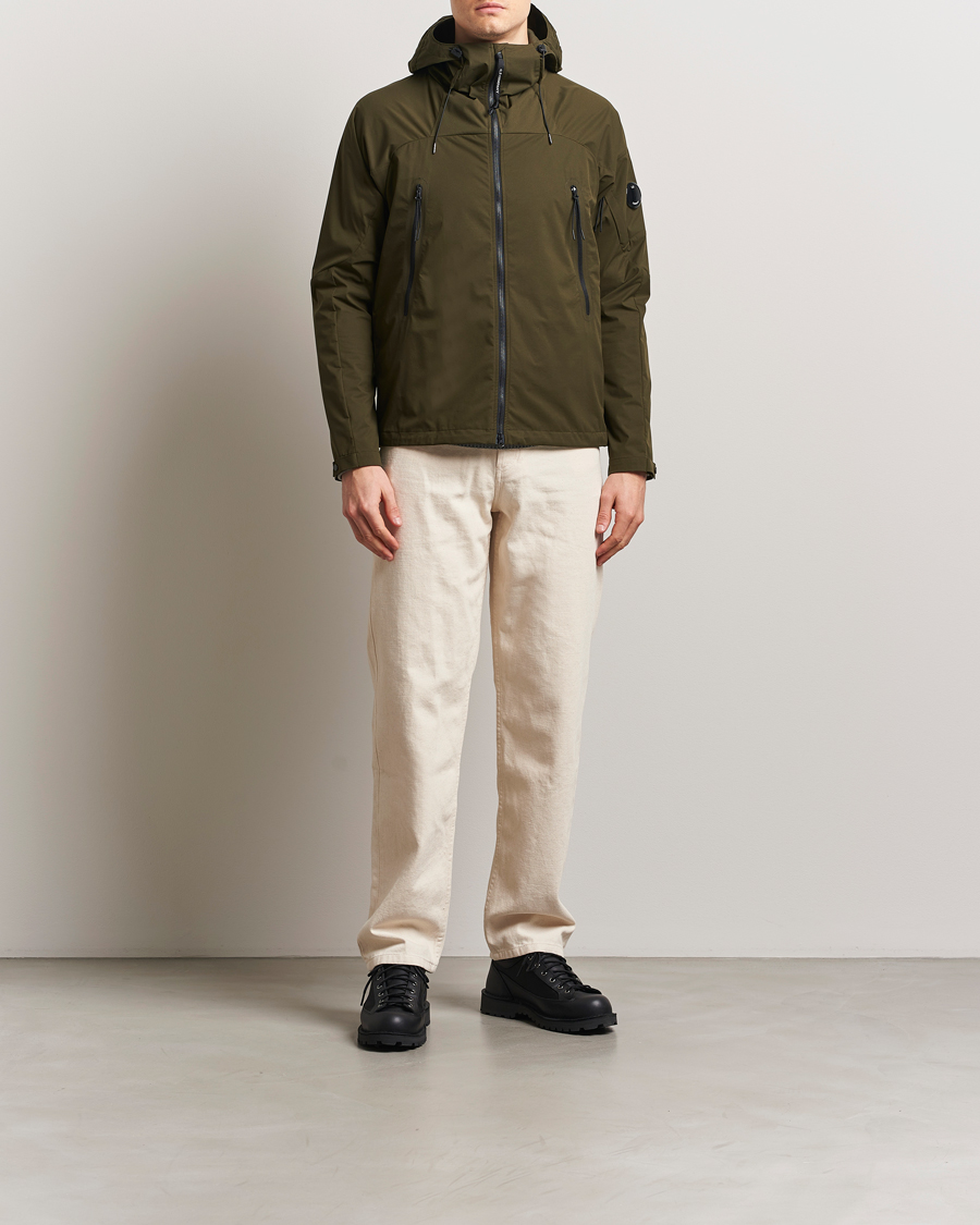 Uomini | Giacche | C.P. Company | Pro-Tek Lens Hooded Jacket Olive