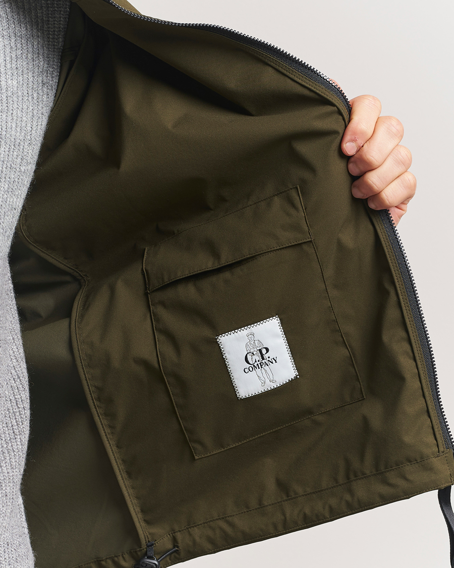 Uomini | Giacche | C.P. Company | Pro-Tek Lens Hooded Jacket Olive