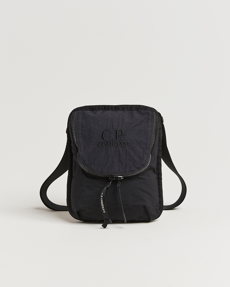 Uomini | C.P. Company Plain Paper Touch Accessorie Bag Black | C.P. Company | Plain Paper Touch Accessorie Bag Black