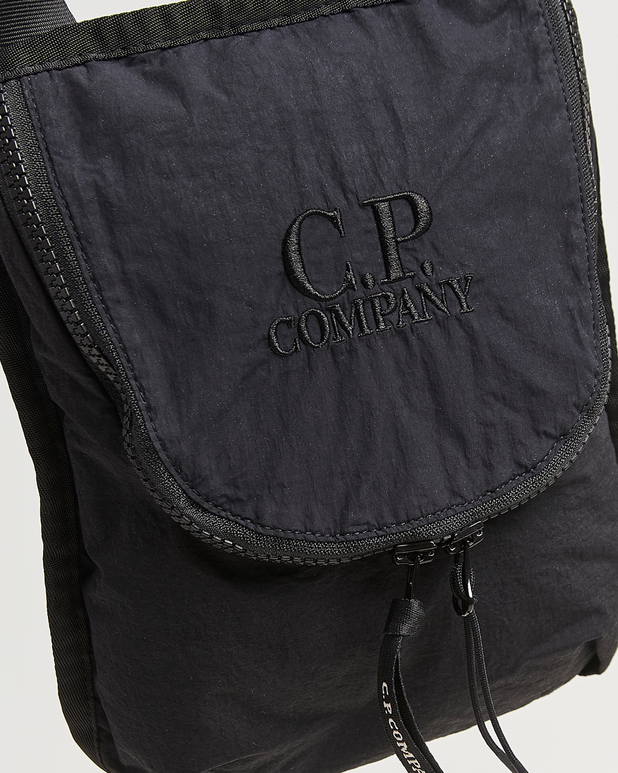 Uomini | C.P. Company Plain Paper Touch Accessorie Bag Black | C.P. Company | Plain Paper Touch Accessorie Bag Black