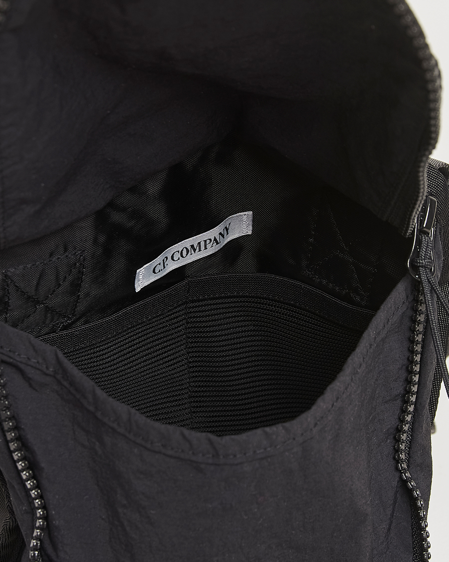Uomini | C.P. Company Plain Paper Touch Accessorie Bag Black | C.P. Company | Plain Paper Touch Accessorie Bag Black