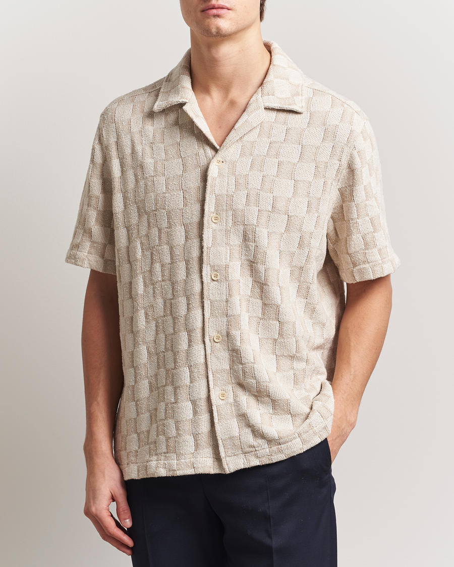 Uomini | Camicie | J.Lindeberg | Torpa Resort Jersey Shirt Moonbeam