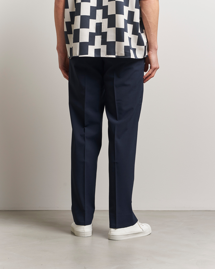 Uomini | Pantaloni | J.Lindeberg | Gabi Drape Wool Pants Navy