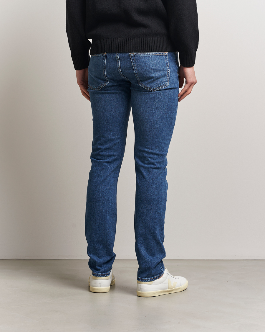 Uomini | Jeans | J.Lindeberg | Jax Washed Slim Jeans Mid Blue