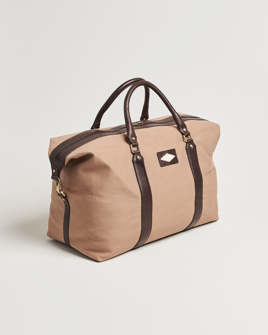 Uomini | Borse | Pampeano | Cabballero Large Canvas Weekend Bag Khaki