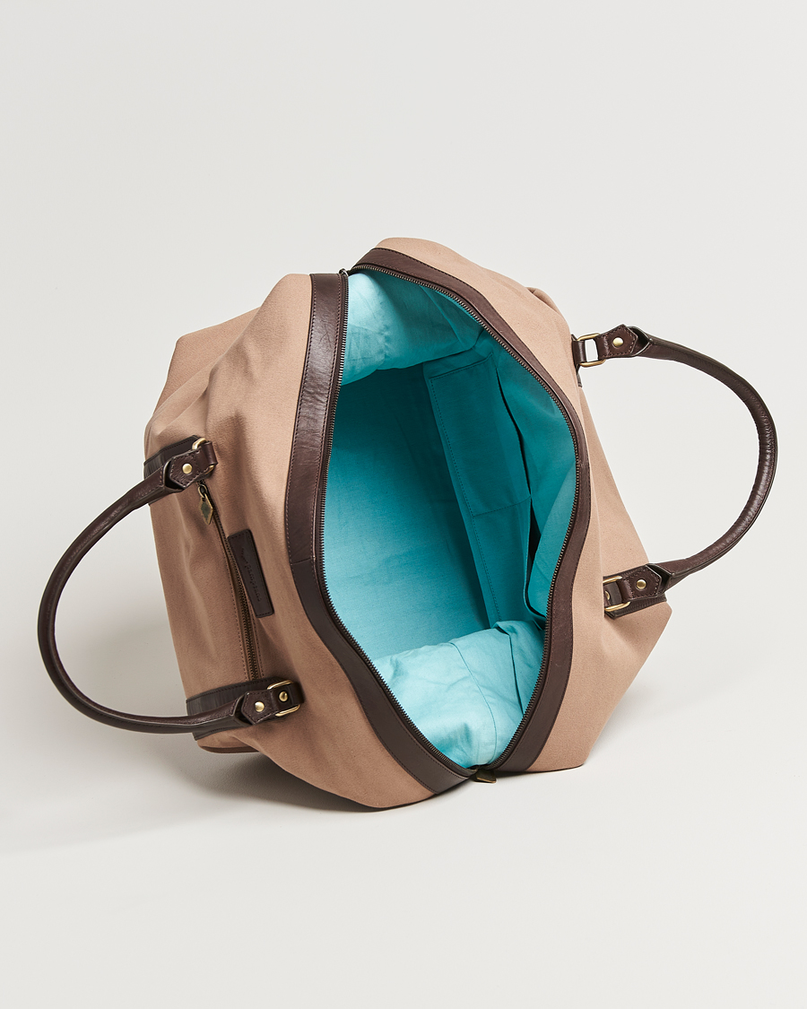 Uomini | Borse | Pampeano | Cabballero Large Canvas Weekend Bag Khaki