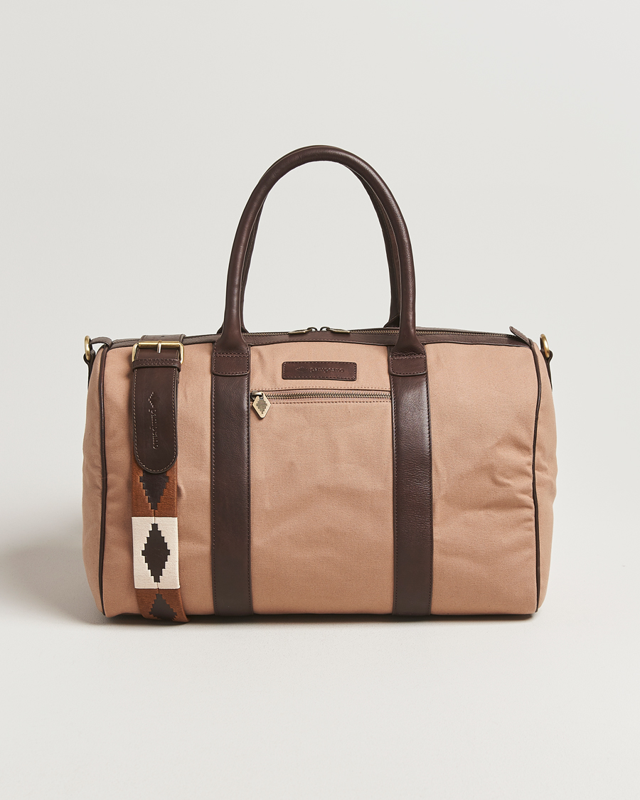 Uomini | Borse | Pampeano | Varon Small Canvas Weekend Bag Khaki