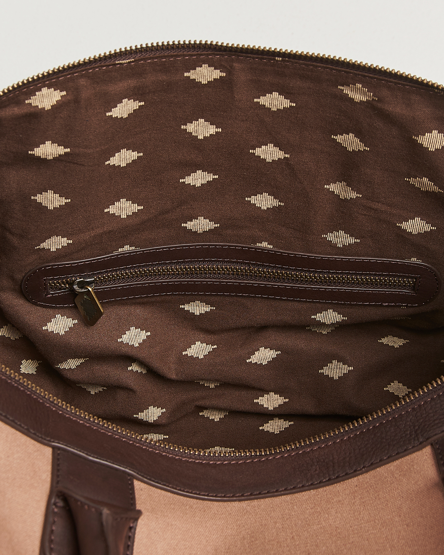 Uomini | Borse | Pampeano | Varon Small Canvas Weekend Bag Khaki