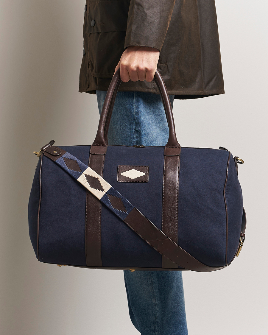 Uomini | Borse | Pampeano | Varon Small Canvas Weekend Bag Navy