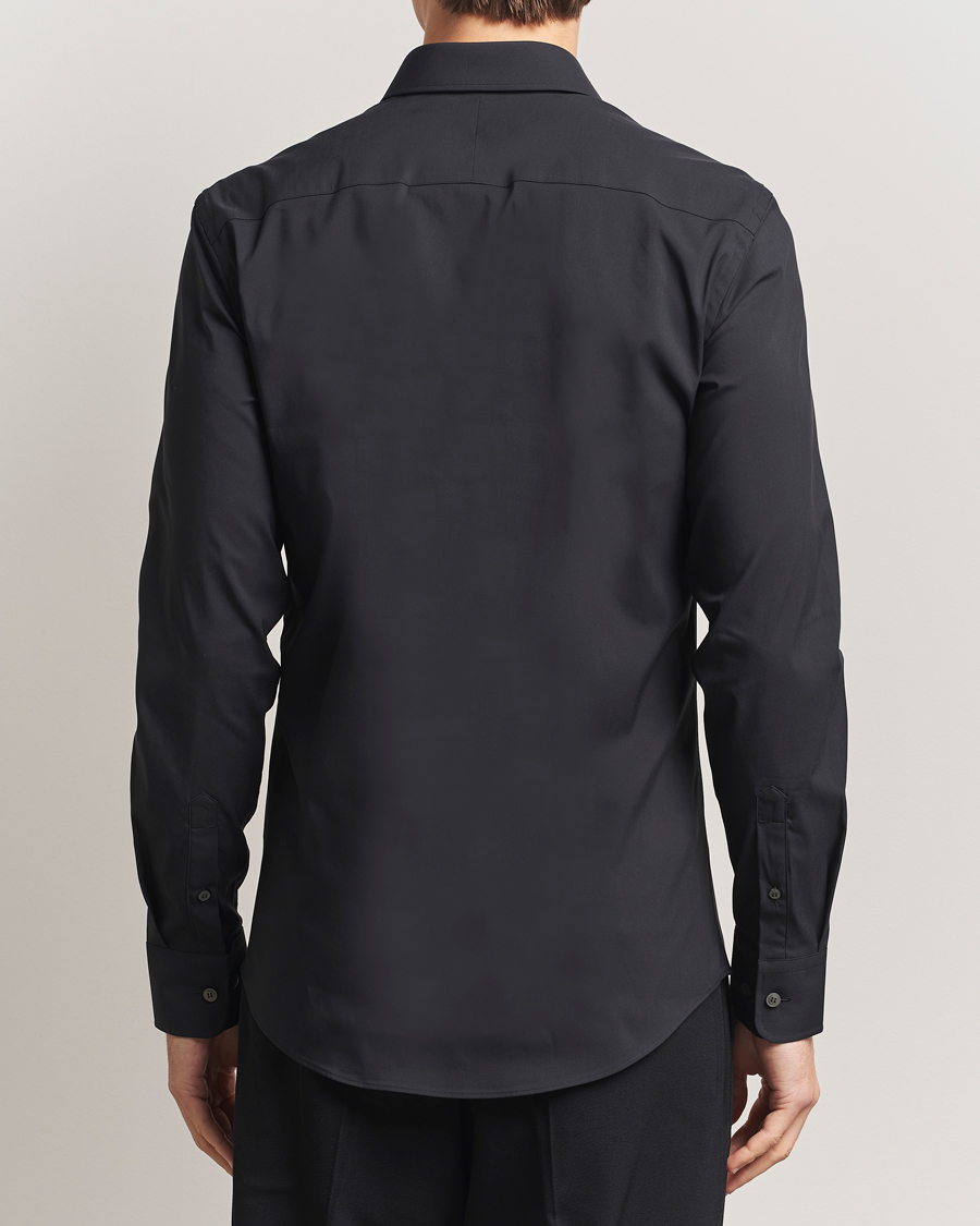 Uomini | Camicie | Tiger of Sweden | Adley Slim Fit Cut Away Shirt Black