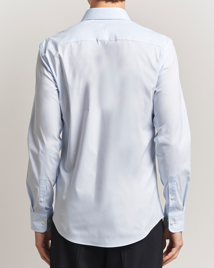 Uomini | Camicie | Tiger of Sweden | Adley Slim Fit Cut Away Shirt Light Blue