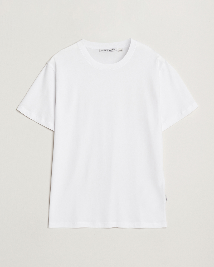 Uomini | T-shirt | Tiger of Sweden | Dillan Crew Neck T-Shirt White