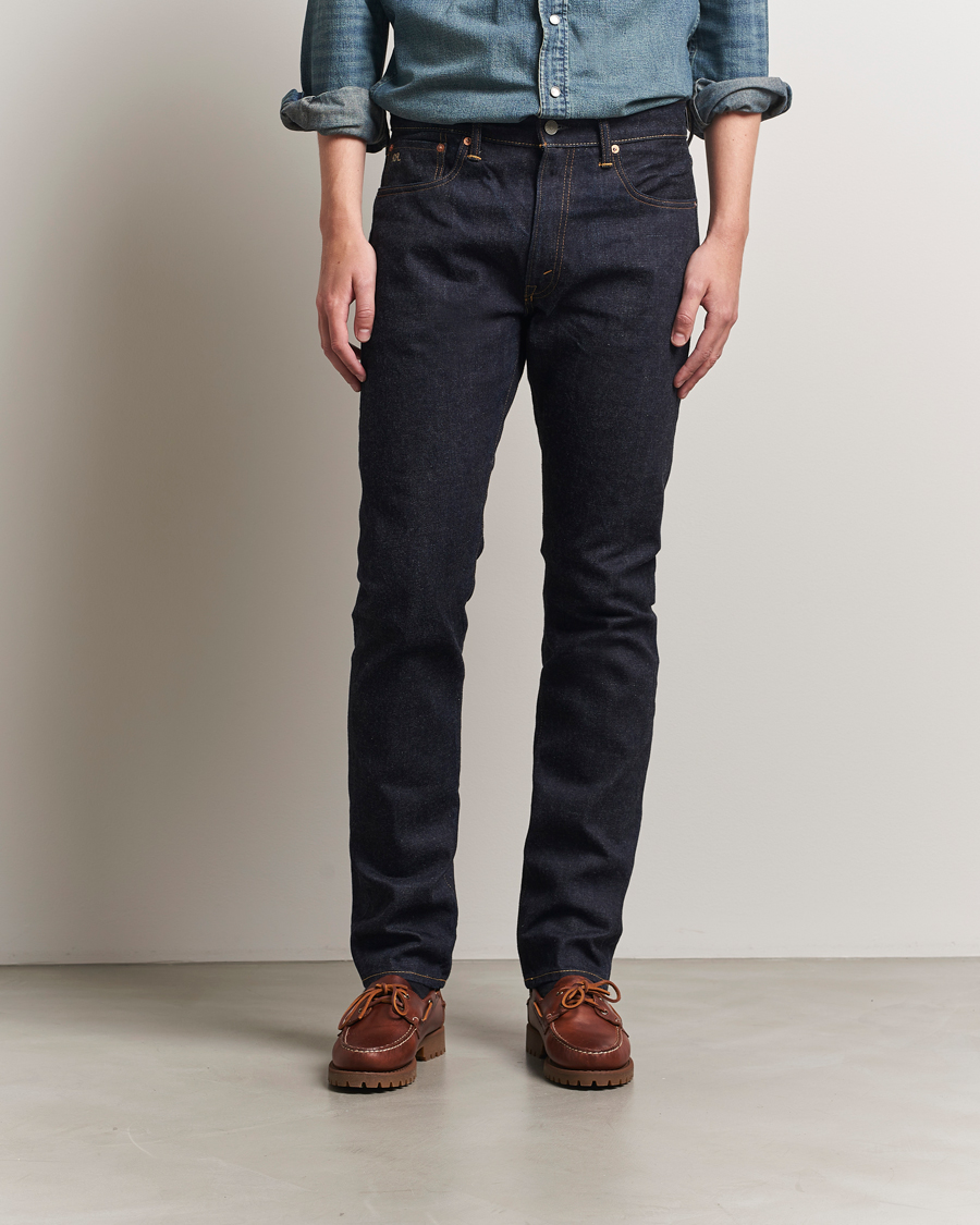 Uomini | Jeans | RRL | Slim Fit 5-Pocket Denim East/West Rinse