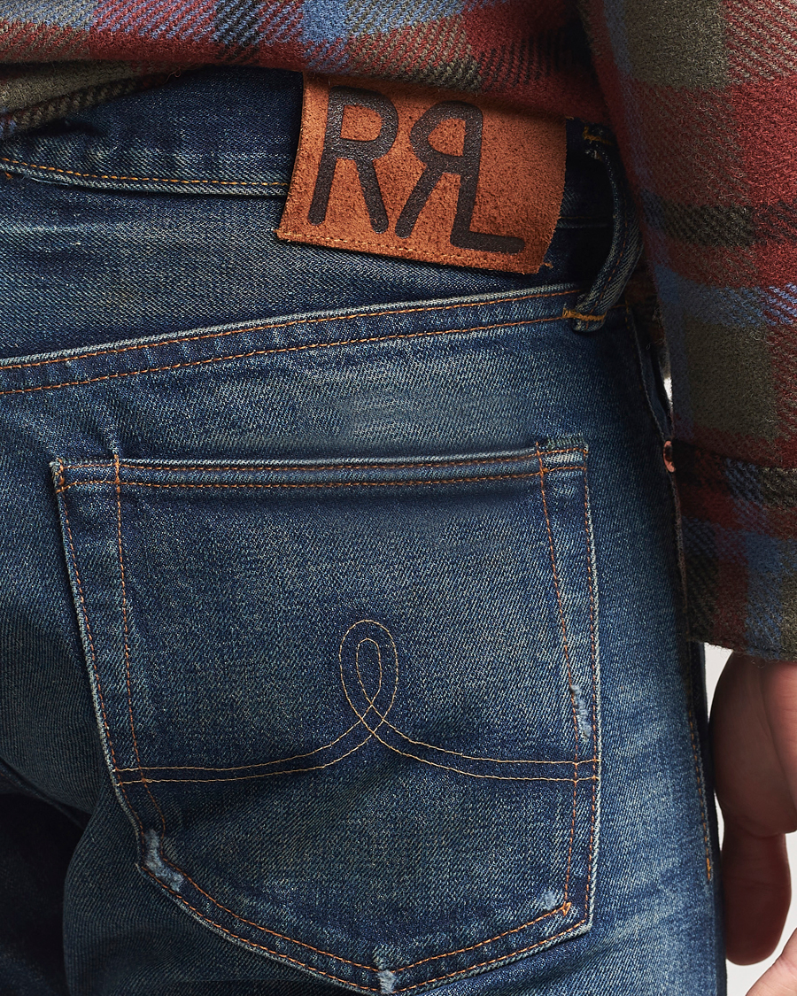Uomini | Jeans | RRL | Straight Fit 5-Pocket Denim Hawley Wash