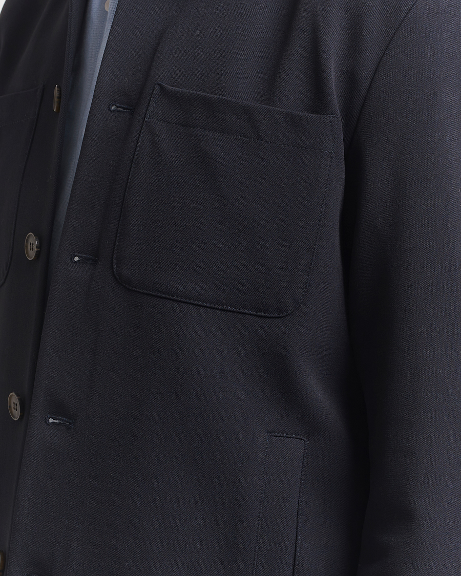Uomini | Camicie | LES DEUX | Marsielle Hybrid Jacket Dark Navy