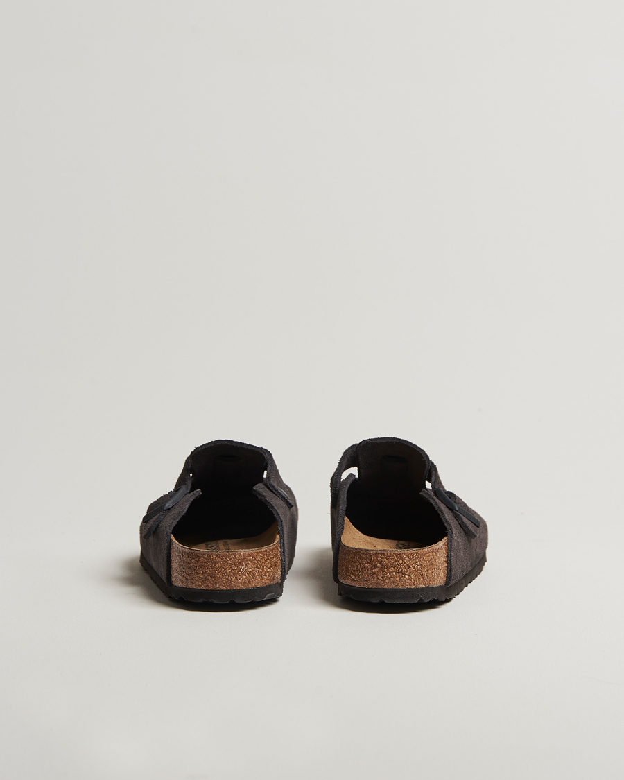 Uomini | BIRKENSTOCK Boston Classic Footbed Velvet Grey Suede | BIRKENSTOCK | Boston Classic Footbed Velvet Grey Suede