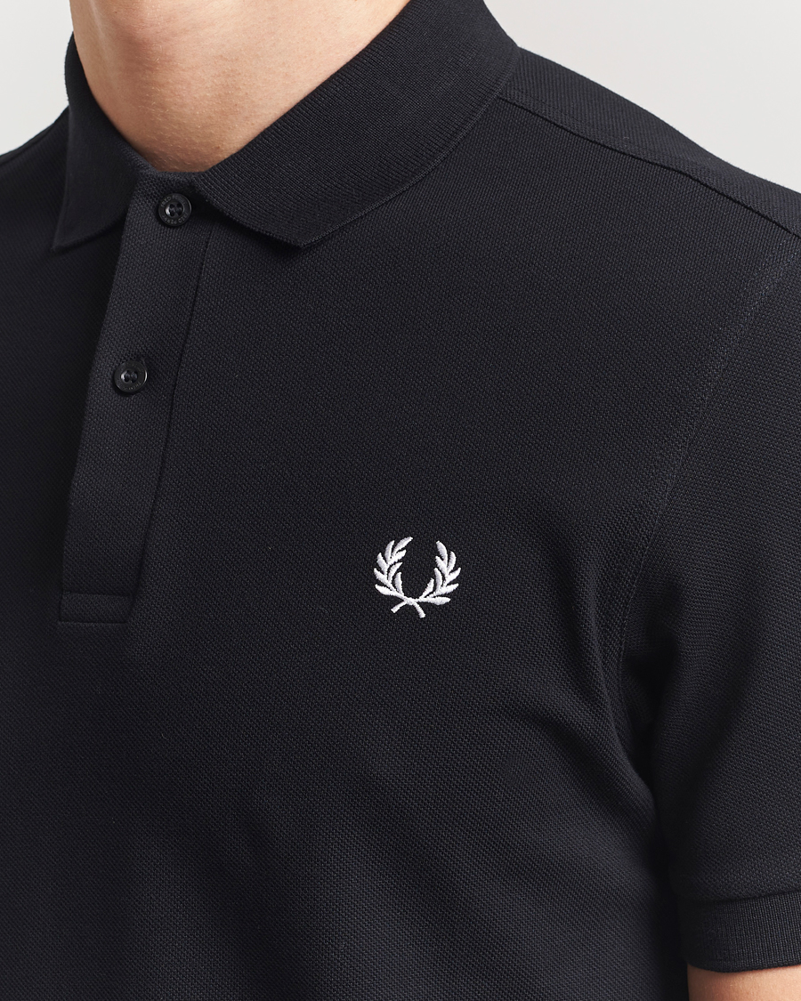 Uomini | Polo | Fred Perry | Plain Polo Shirt Black