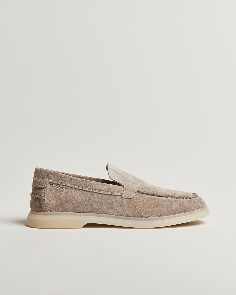 Uomini | GANT Boery Suede Loafer Taupe | GANT | Boery Suede Loafer Taupe