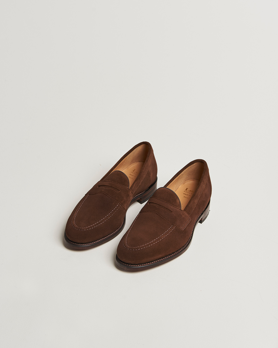Uomini | Mocassini | Loake Shoemakers | Loake 1880 Imperial Suede Loafers Brown