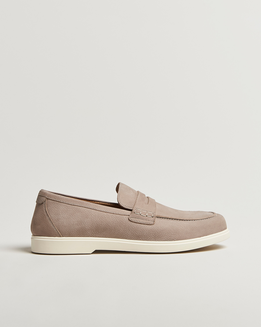 Uomini | Mocassini | Loake 1880 | Como Nubuck Loafers Grey