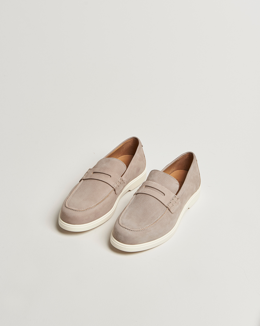 Uomini | Mocassini | Loake 1880 | Como Nubuck Loafers Grey