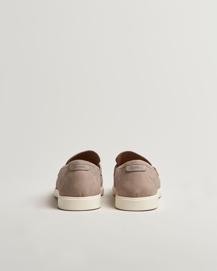 Uomini | Mocassini | Loake 1880 | Como Nubuck Loafers Grey