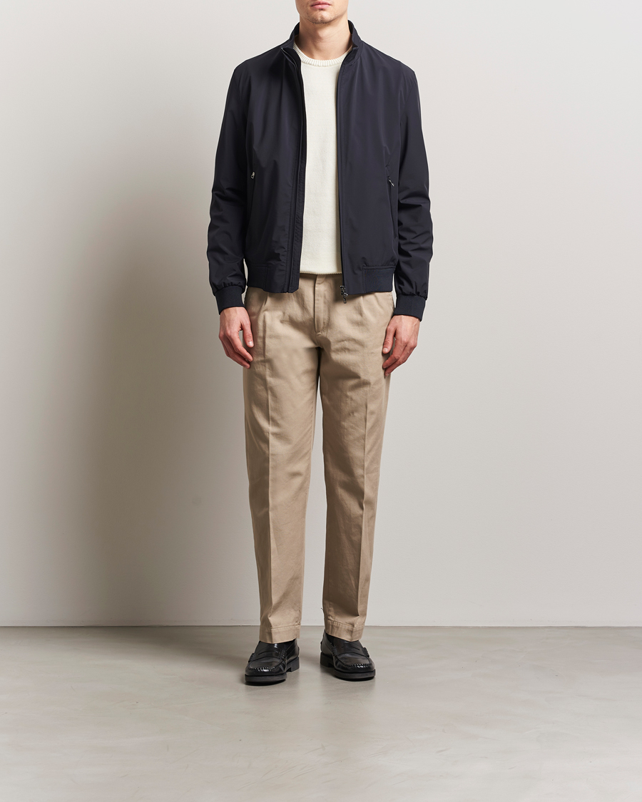 Uomini | Giacche | Oscar Jacobson | Bomber Nylon Jacket Navy