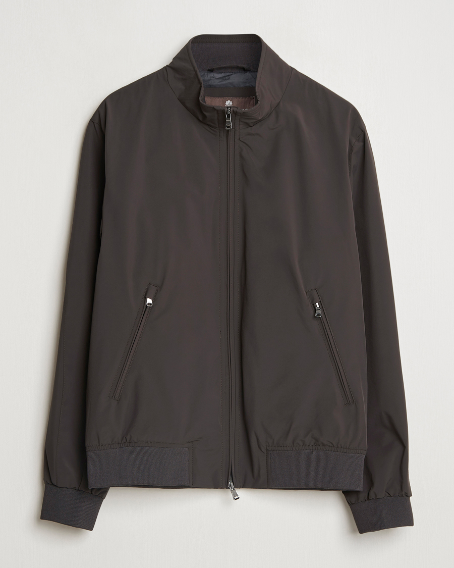 Uomini | Giacche | Oscar Jacobson | Bomber Nylon Jacket Brown