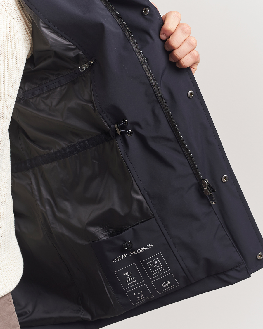 Uomini | Giacche | Oscar Jacobson | M65 Nylon Field Jacket Navy