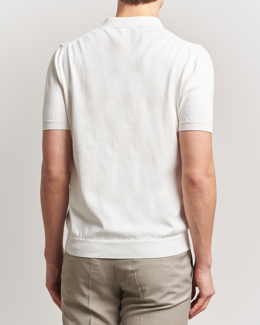 Uomini | Polo | Oscar Jacobson | Barto Structured Cotton Polo Snow White