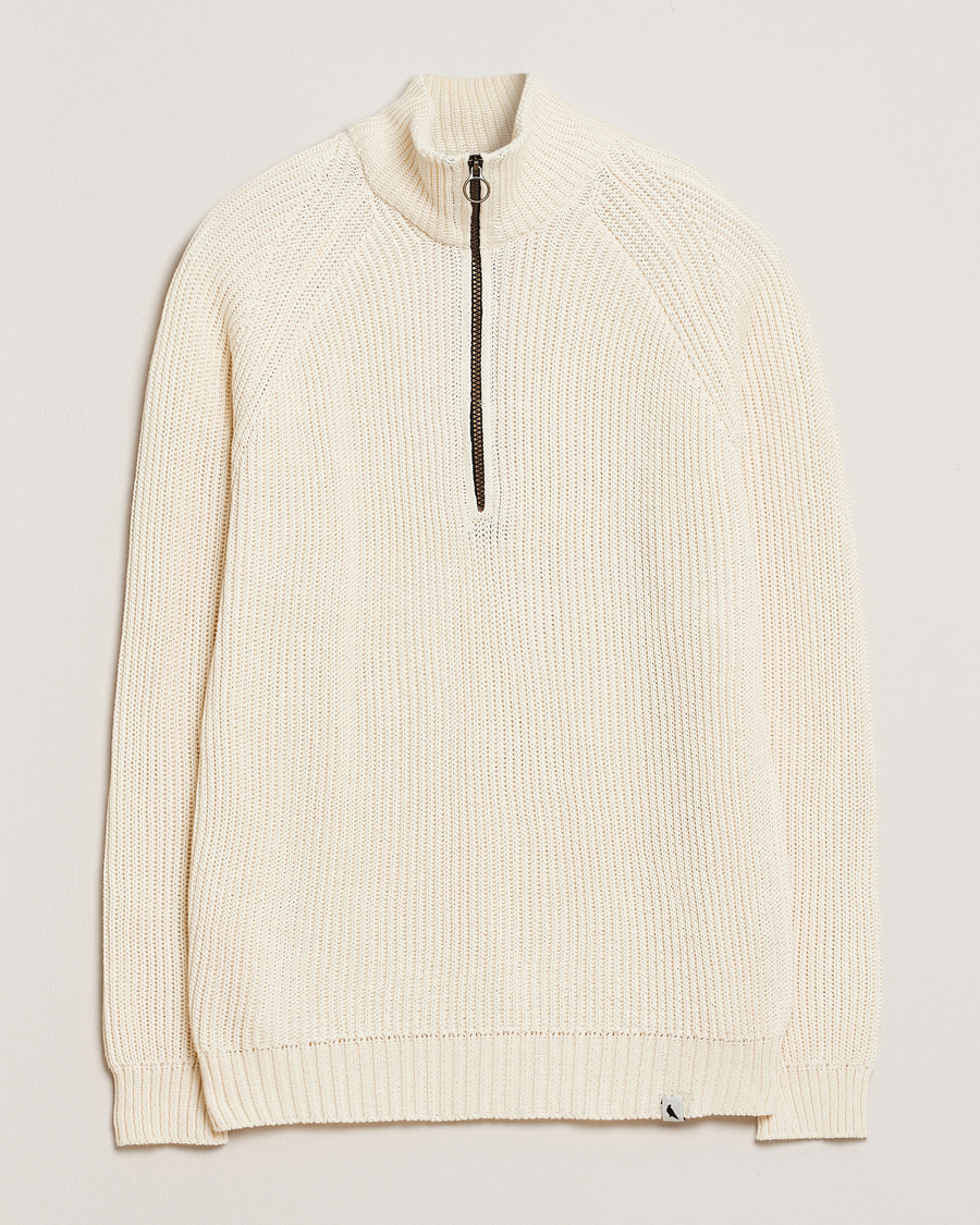 Uomini | Maglieria | Peregrine | Felix Quarter Zip Jumper White