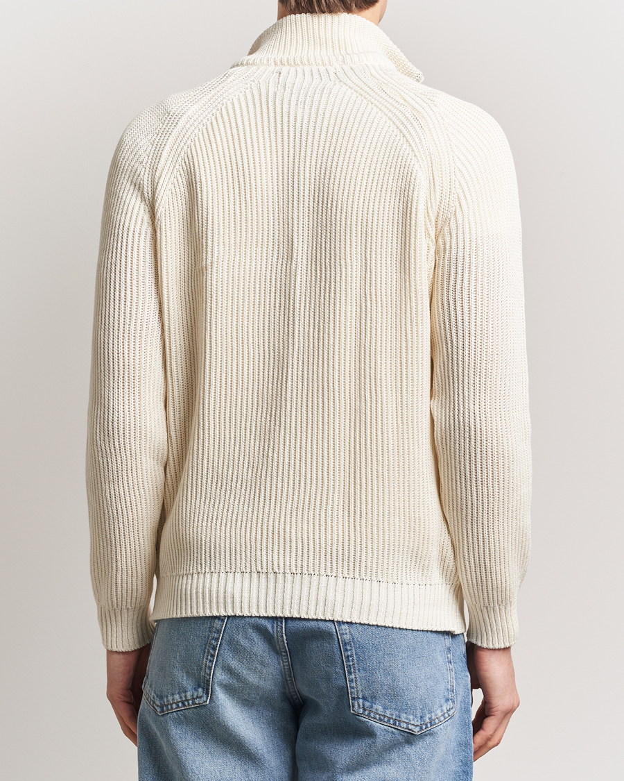 Uomini | Maglieria | Peregrine | Felix Quarter Zip Jumper White