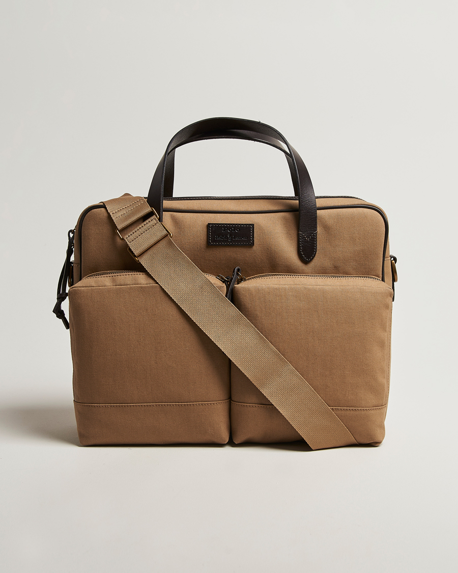 Uomini | Borse | Polo Ralph Lauren | Polo Ralph LaurenCommuter Canvas Messenger BagKhaki/Brown