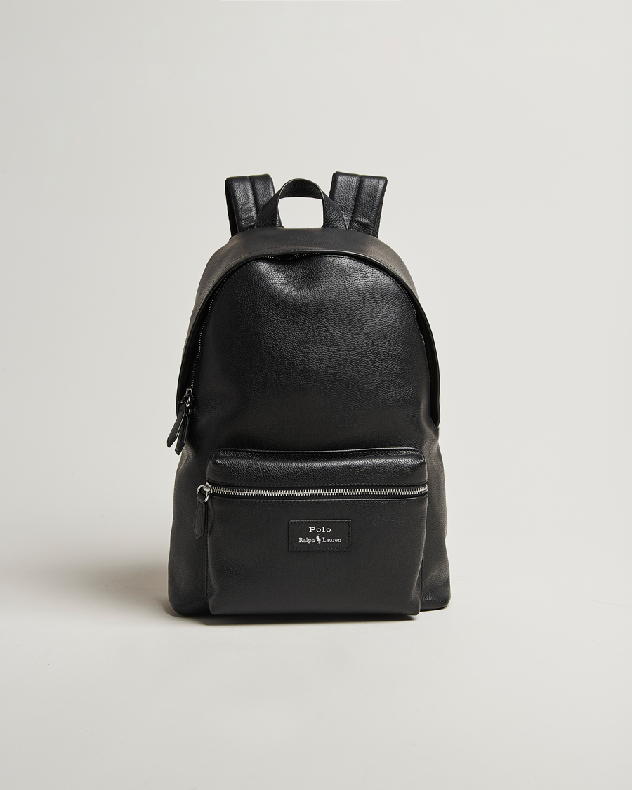 Uomini | Borse | Polo Ralph Lauren | Polo Ralph LaurenPebble Leather BackpackBlack